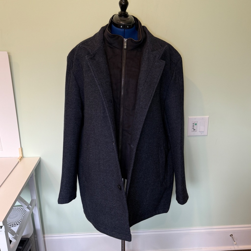 Johnston&Murphy Upton Car Coat - Navy - XXXL - NWT